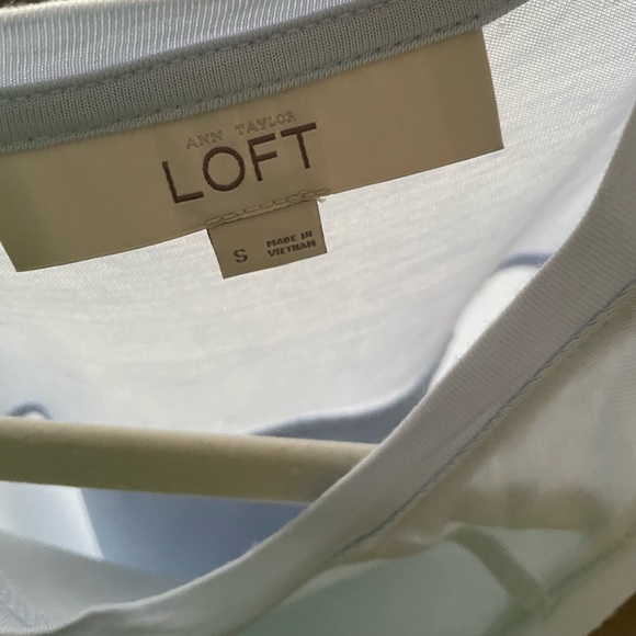 LOFT Split Back Blue Tank - Picture 8 of 8